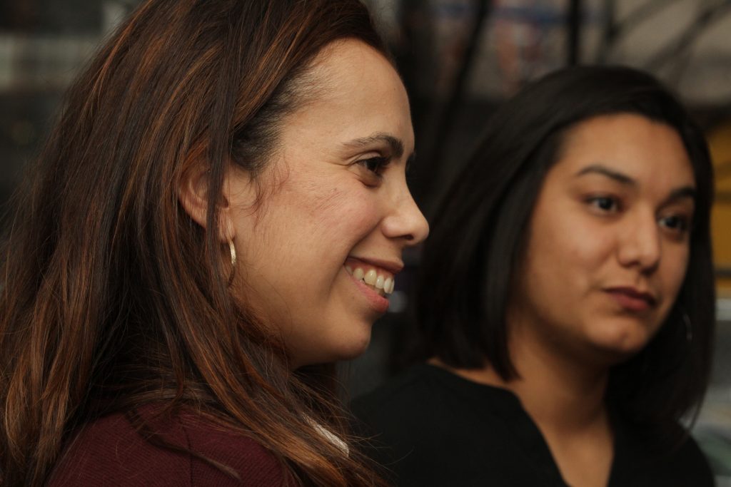 Talyza Moya and Mercedes â€œMecheâ€ Martinez listen to more stories about growing up Hispanic.